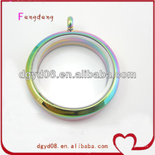 Precio de fábrica rainbow om locket al por mayor